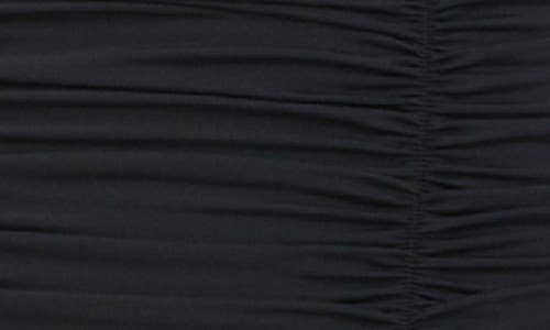 Sanctuary Shirred One-piece Swimsuit In Black