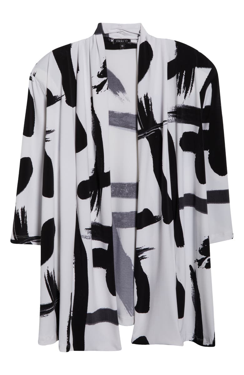 Vikki Vi Swing Open Front Cardigan, Alternate, color, Zen