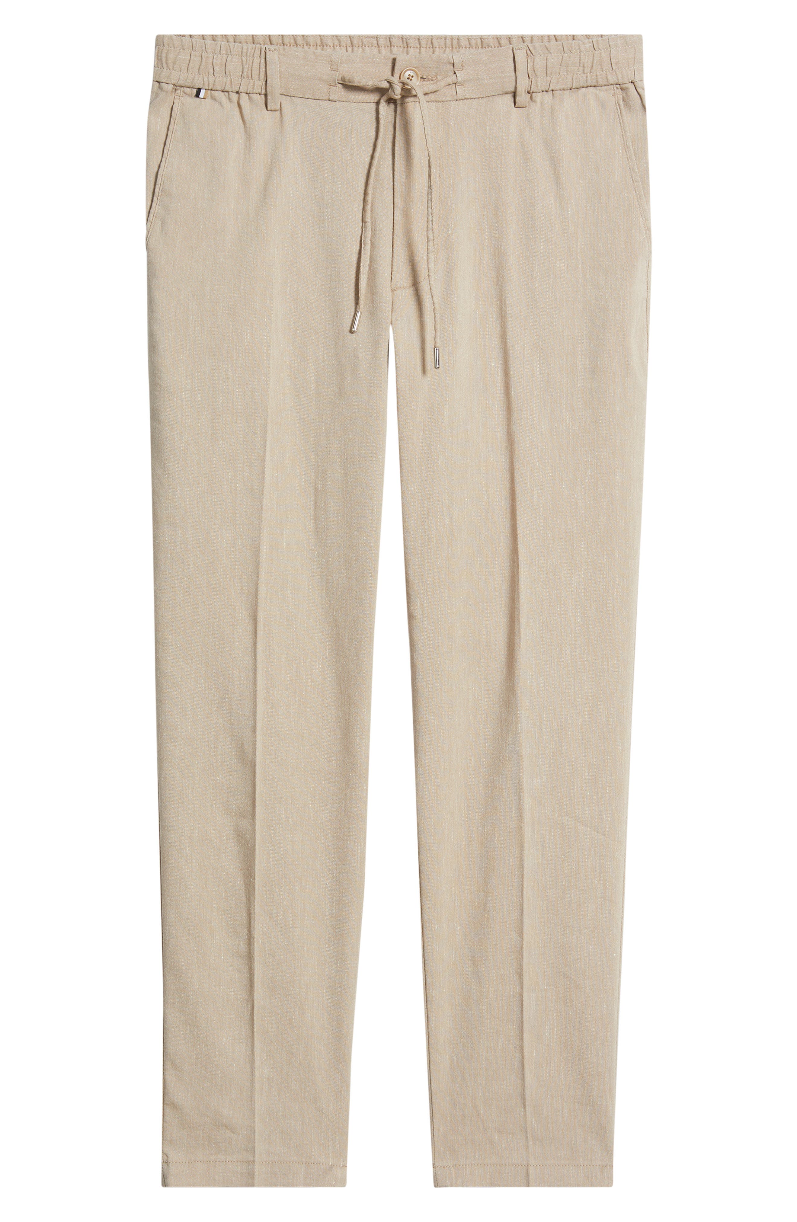 BOSS Kane Linen Blend Drawstring Pants — фото 5