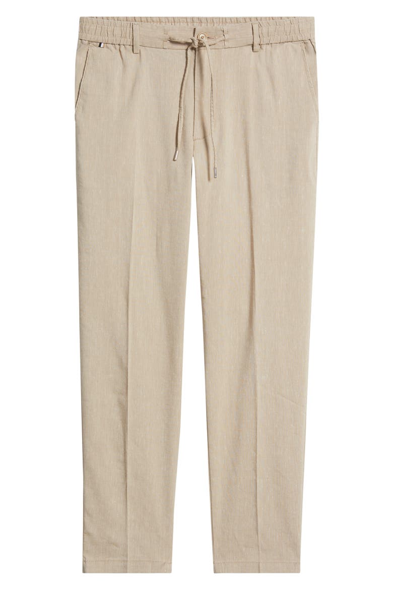 Kane Linen Blend Drawstring Pants, Alternate, color, OPEN BEIGE