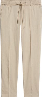 BOSS Kane Linen Blend Drawstring Pants