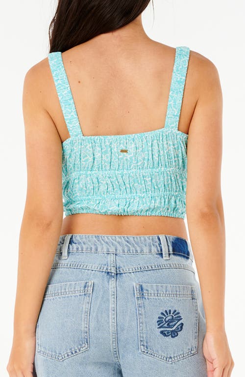 RIP CURL RIP CURL NEON ISLES SMOCKED CROP TOP
