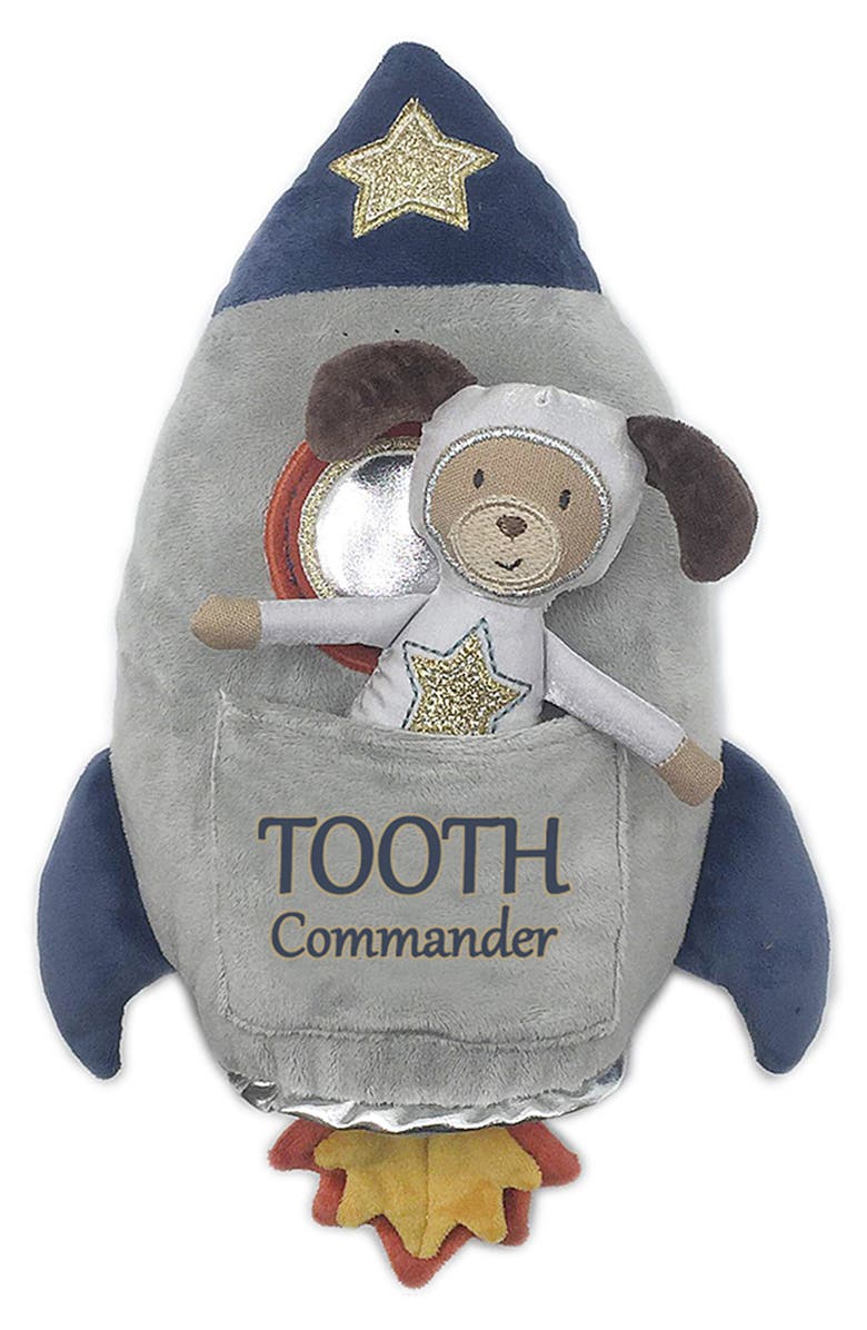 MON AMI Spaceship Tooth Commander Doll & Pillow, Main, color, Grey
