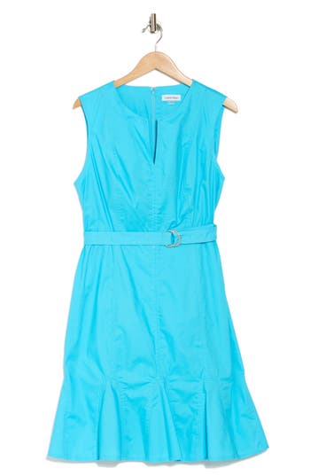 Calvin Klein Belted A-line Dress