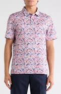 Bugatchi Printed Short Sleeve Polo