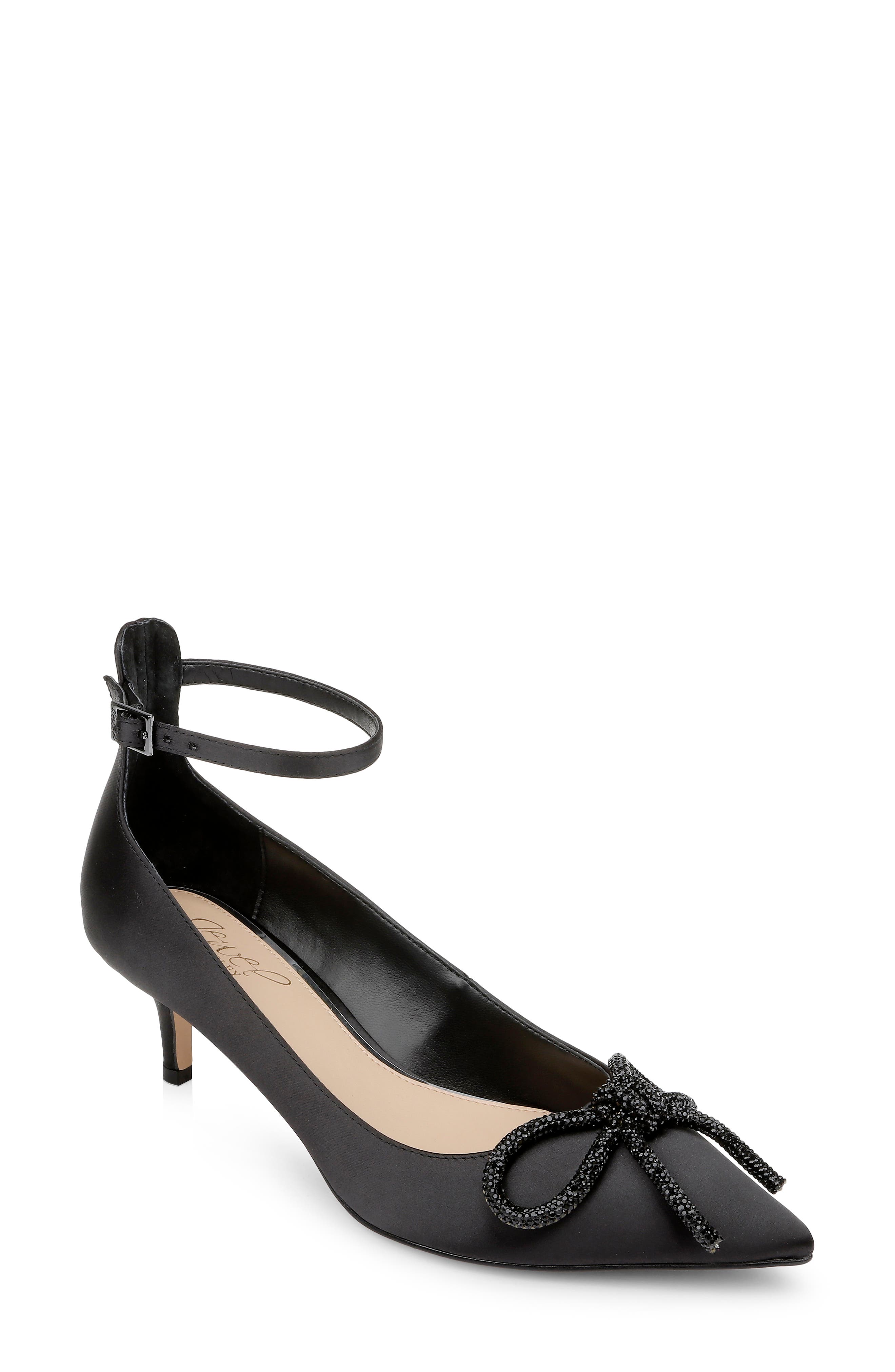 Jewel Badgley Mischka Geranium Pointed Toe Kitten Heel Pump, Main, color, 