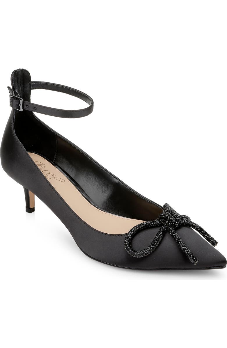 Jewel Badgley Mischka Geranium Pointed Toe Kitten Heel Pump, Main, color,