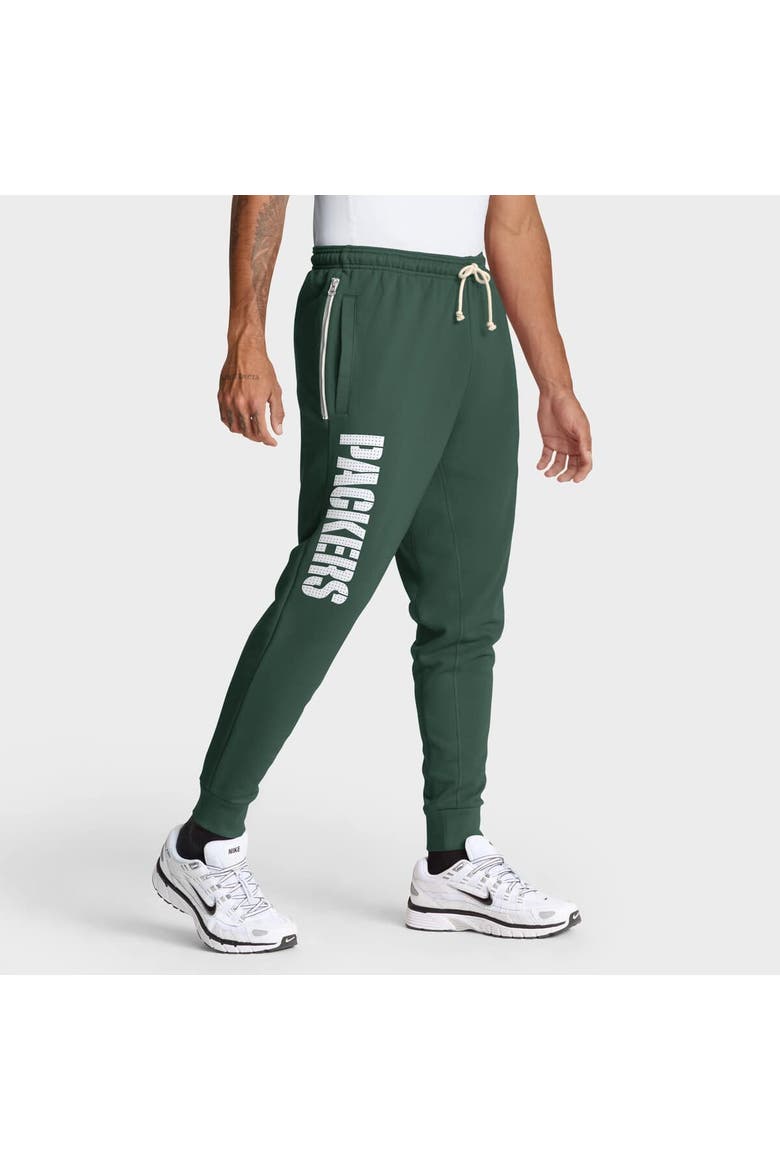 Men's Nike Green Green Bay Packers Sideline Standard Issue Ground Game Dri-FIT Taper Pants, Main, color, Green