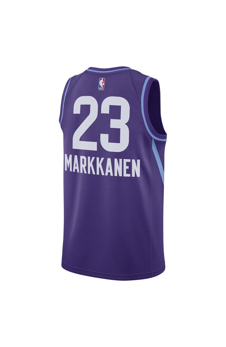 Nike Unisex Nike Lauri Markkanen Purple Utah Jazz 2024/25 Swingman Player Jersey - City Edition, Alternate, color,