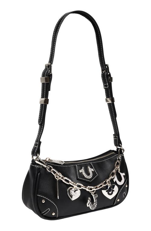 True Religion Horseshoe Chain Shoulder Bag In Black