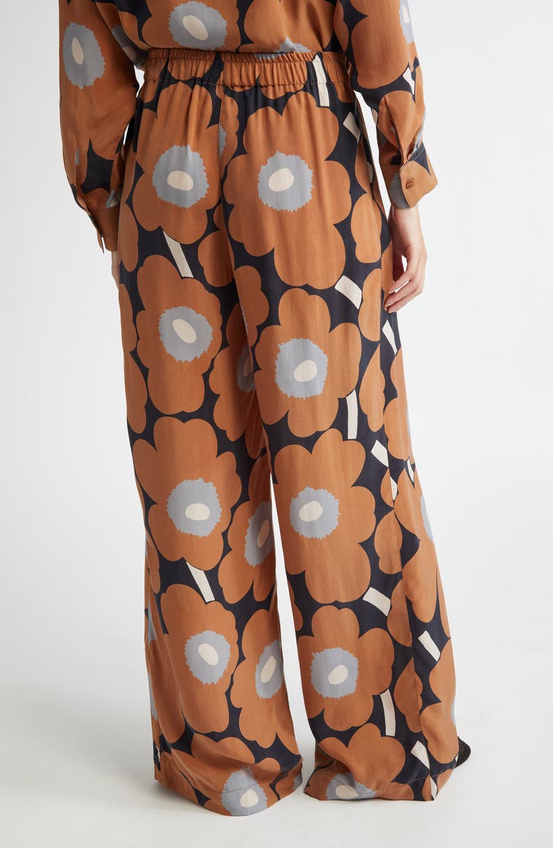 Marimekko Oanet Unikko Pants, Alternate, color, Brown Black Grey