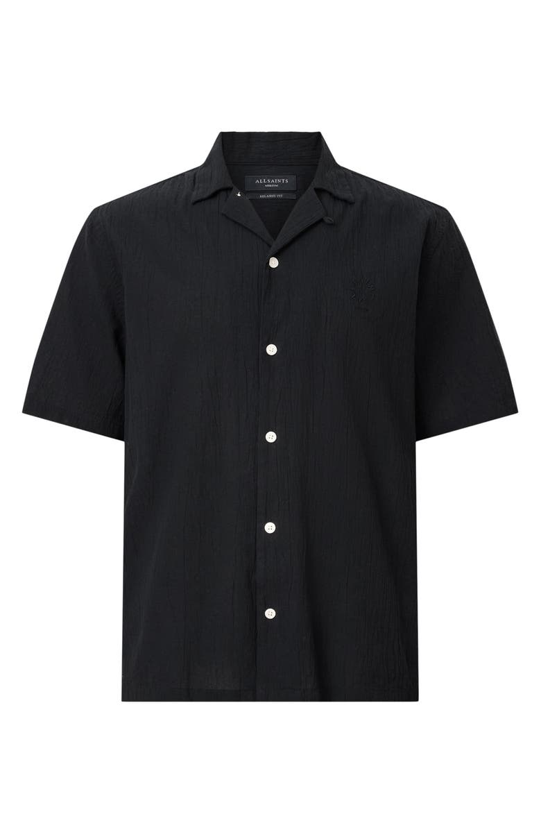 AllSaints Short Sleeve Button-Up Shirt, Alternate, color,