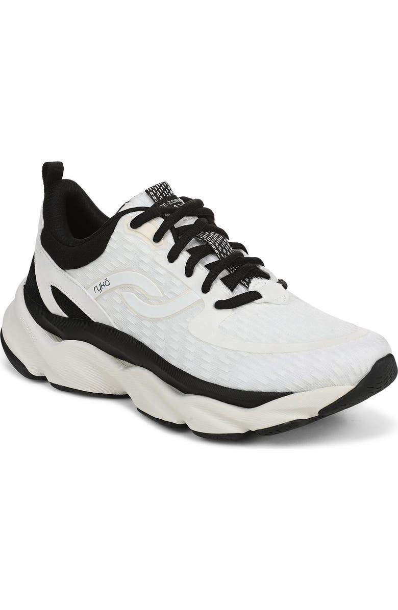 Rykä Rezorb Max Walking Sneaker, Main, color, White Black