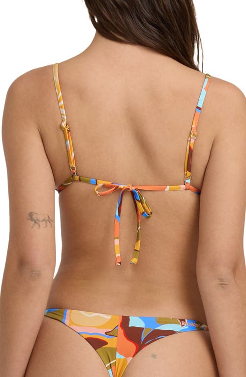 Billabong Lei Daze Slider Bikini Top In Multi