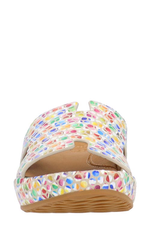 L'amour Des Pieds Catiana Platform Sandal In Bright Multi/bright Multi