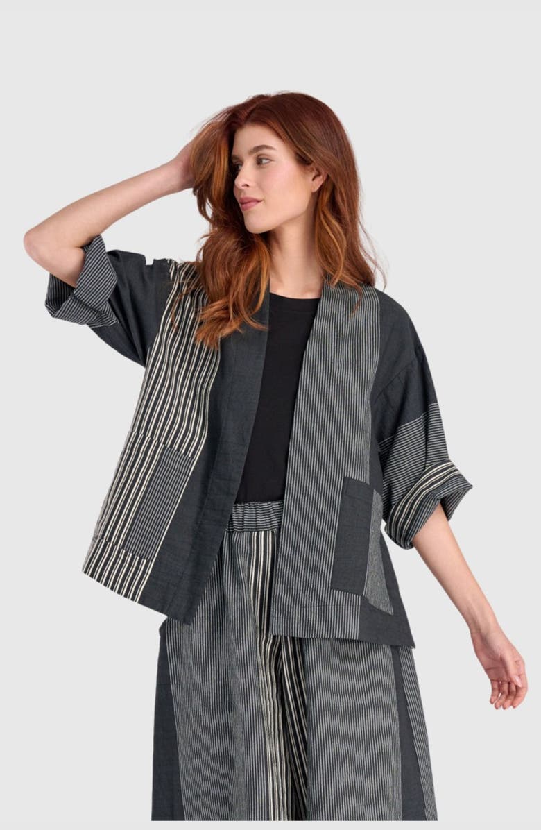 Alembika Constellation Jacket, Main, color, Slate Stripes
