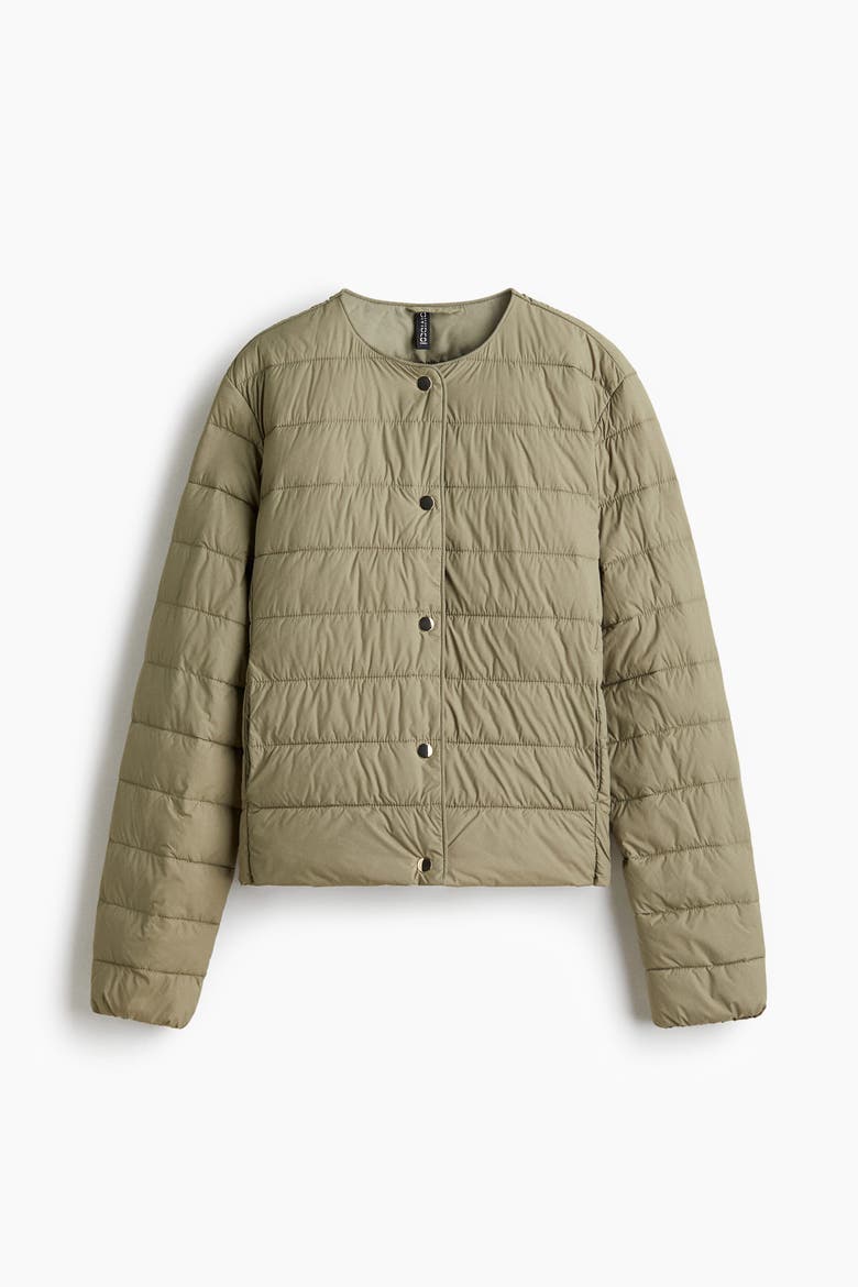 Quilted Jacket, Alternate, color, Khaki green