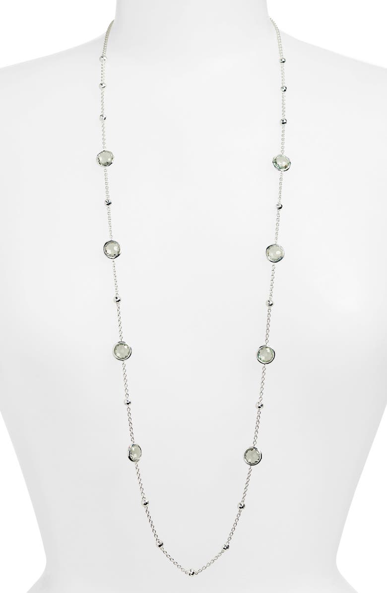 Ippolita Lollipop<sup>®</sup> Ball & Stone Station Necklace, Alternate, color, Silver/ Garnet
