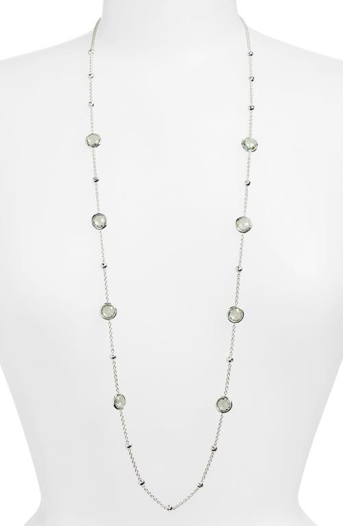 Ippolita Lollipop® Ball & Stone Station Necklace In Silver/garnet