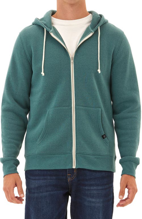 Threads 4 Thought Trim Fit Heathered Fleece Zip Hoodie In Watercress