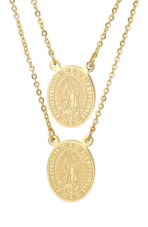Religious Pendant Necklace Set