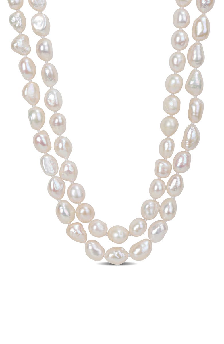 DELMAR Dual Strand Freshwater Pearl Necklace, Main, color,