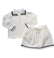 Little Paper Kids Bea Long Sleeve Sweater Polo