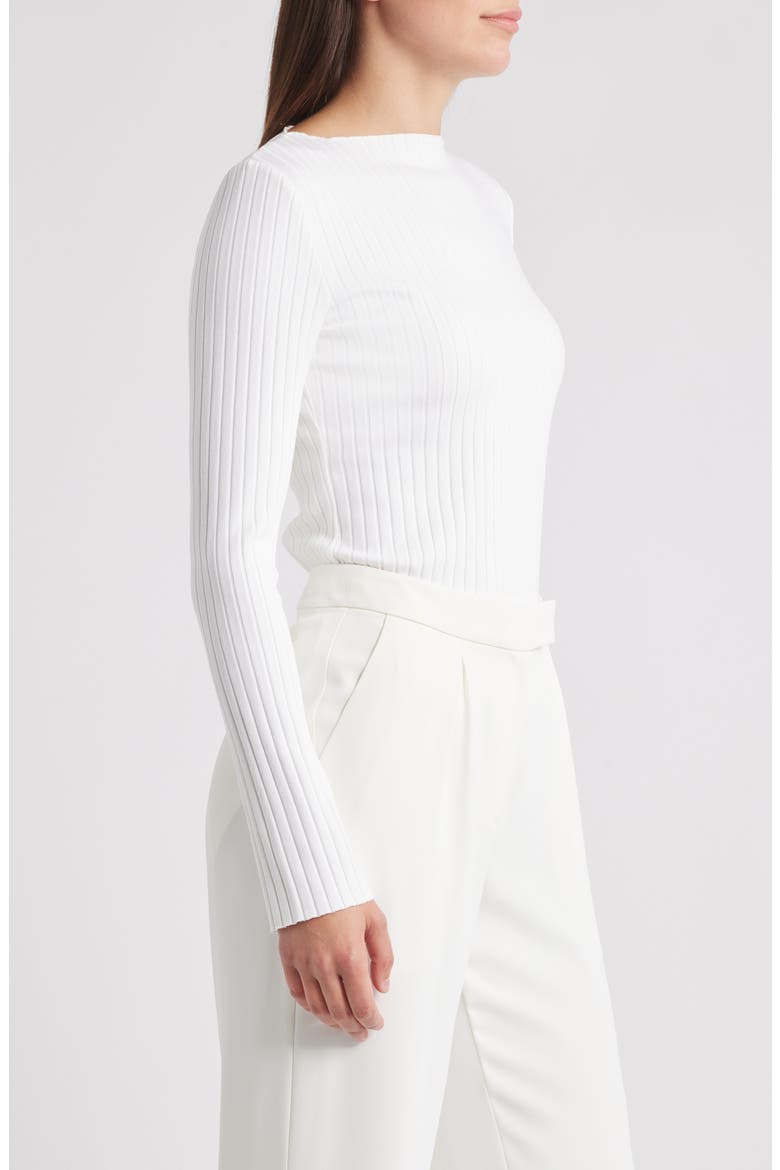 Boat Neck Rib Top, Alternate, color, OFF WHITE