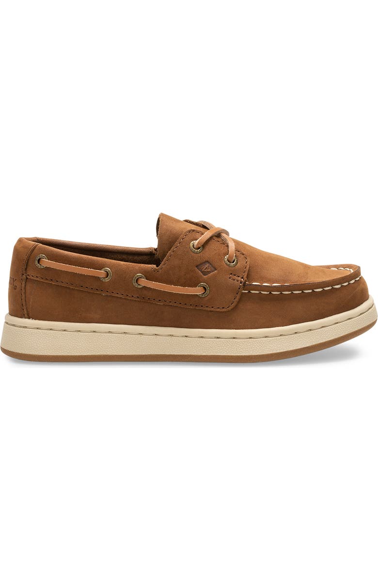 SPERRY TOP-SIDER<sup
®</sup
Sperry Kids Cup II Boat Shoe, Alternate, color, Brown