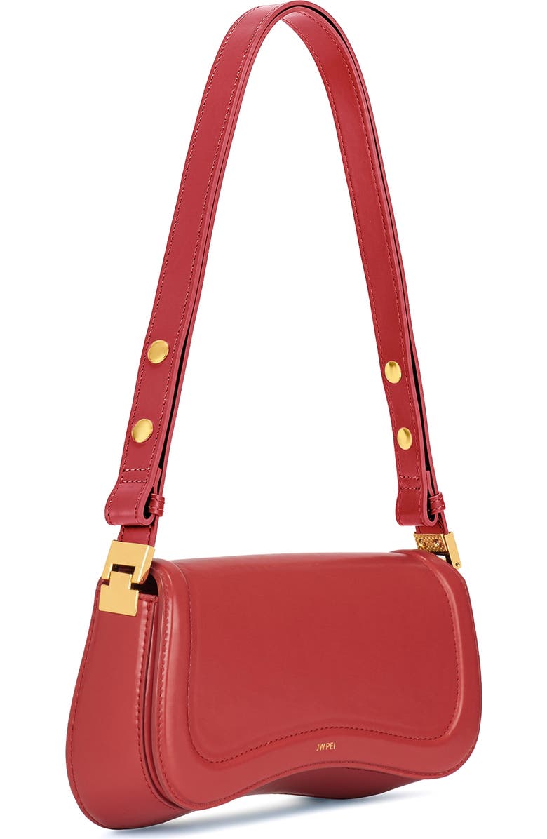 JW PEI Joy Faux Leather Shoulder Bag, Alternate, color, Chili