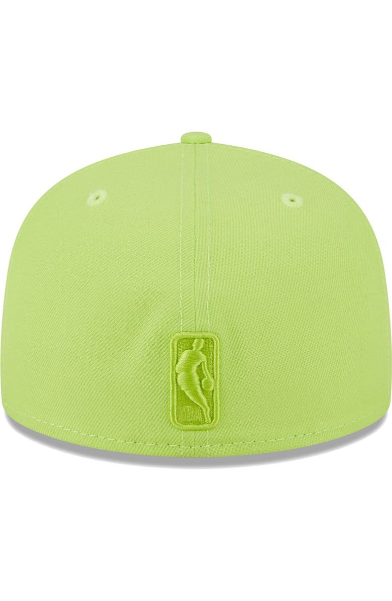 New Era Men's New Era Neon Green Chicago Bulls Spring Color Pack 59FIFTY Fitted Hat, Alternate, color, 