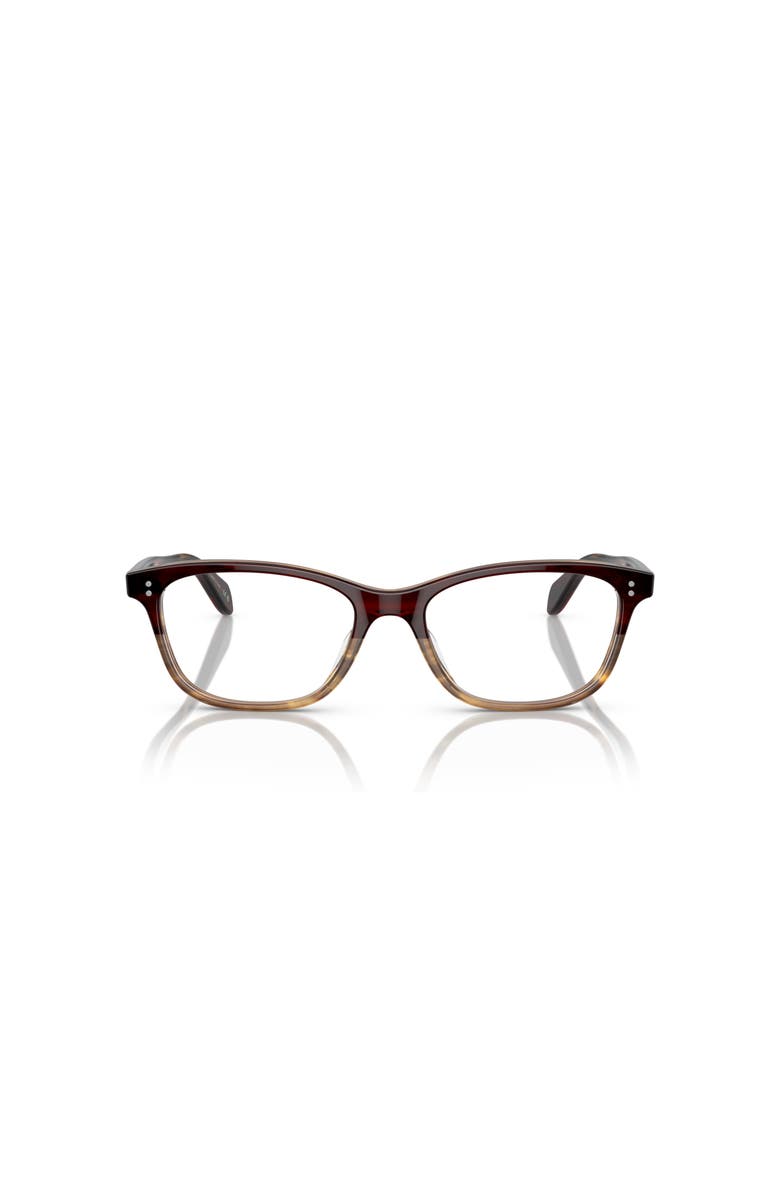 Oliver Peoples 50mm Square optical glasses, Alternate, color, Red