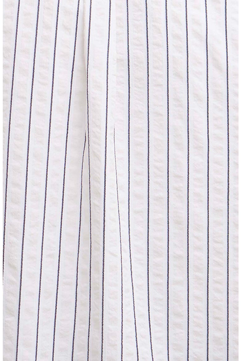 Park Pinstripe Cotton Seersucker Camp Shirt, Alternate, color, WHISPER WHITE