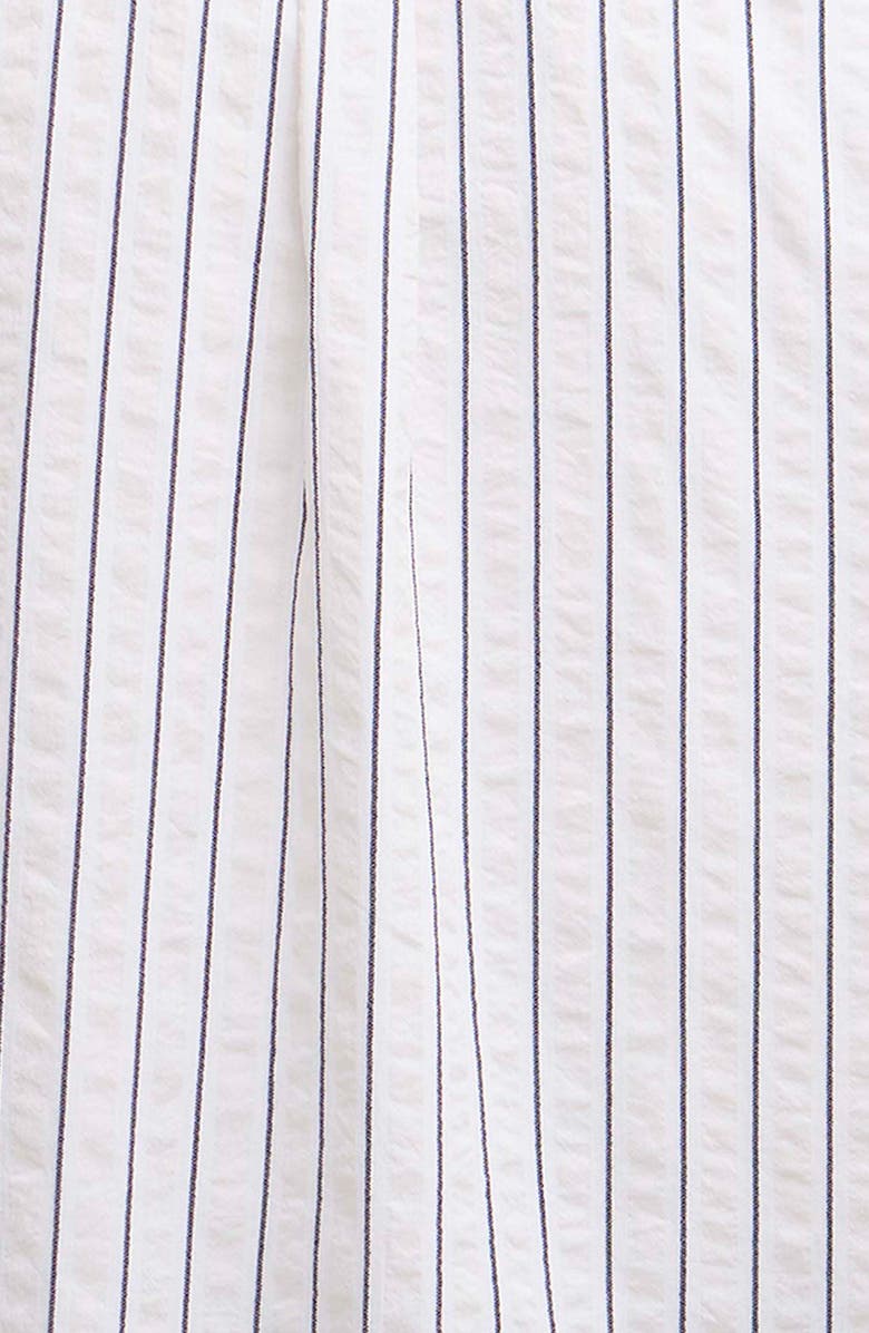 Barbour Park Pinstripe Cotton Seersucker Camp Shirt, Alternate, color, Whisper White