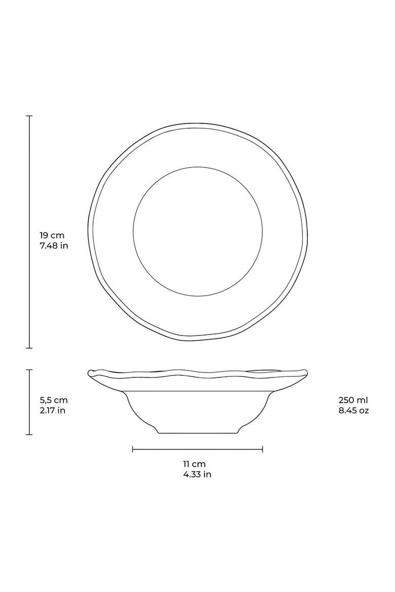 Dessert/Deep Rim Plate Set of 4, Alternate, color, Dust