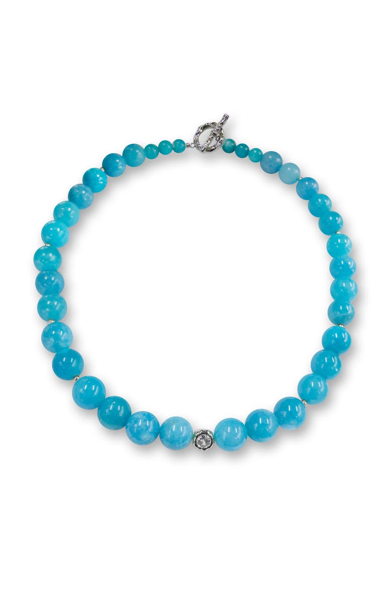 Classicharms Gia Amazonite Bead Choker Necklace, Main, color, 