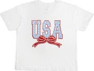 Sweet Wink USA Stars & Bow Patch Women's Short Sleeve T-Shirt