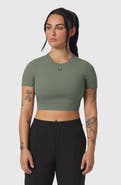 ASRV Lycra Cropped Tee