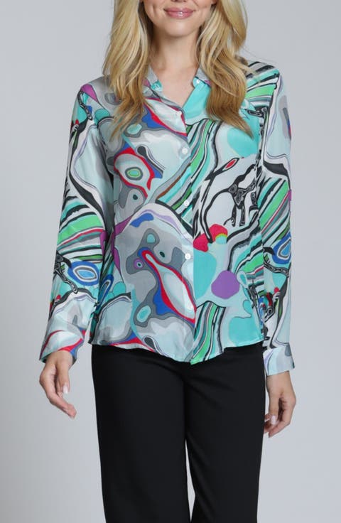 Roll Sleeve Button-Up Shirt