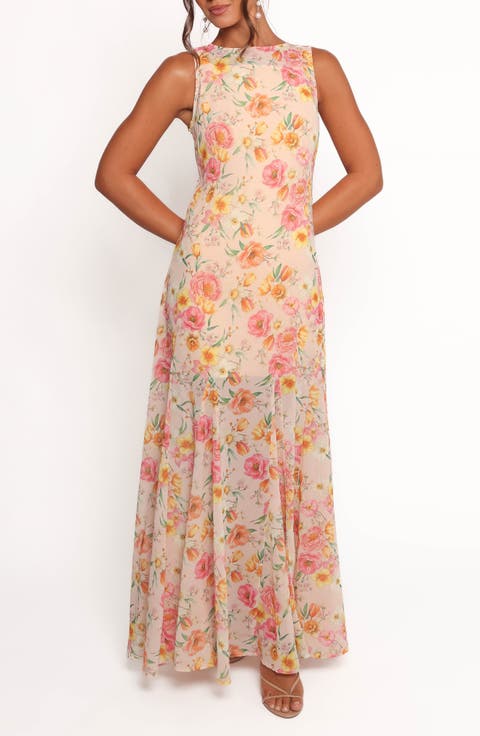 Keani Floral Sleeveless Maxi Dress