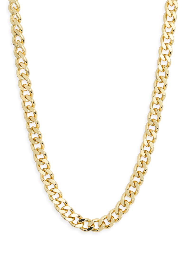 Millie Curb Chain Necklace, Main, color, GOLD