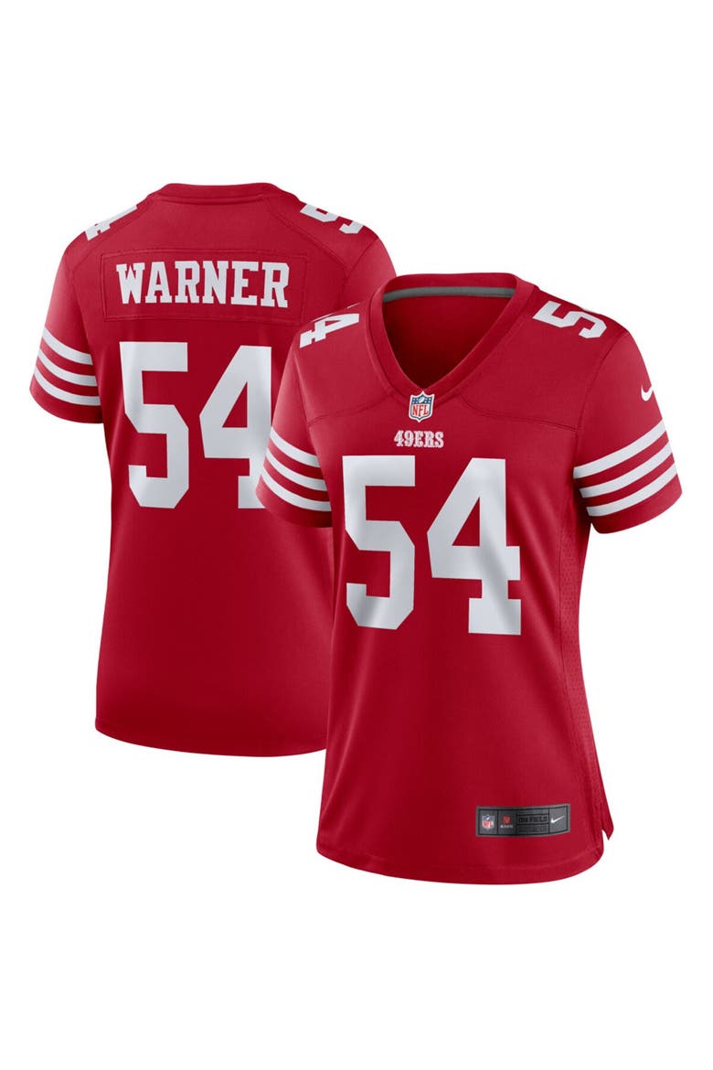 Women's Nike Fred Warner Scarlet San Francisco 49ers Player Jersey, Main, color, Scarlet