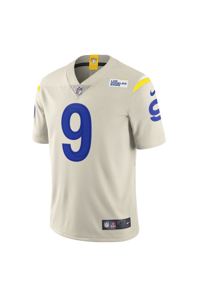 Men's Nike Matthew Stafford Bone Los Angeles Rams Vapor Limited Jersey, Alternate, color, Cream