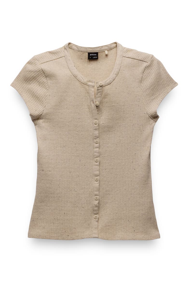 Cambria Cove Stretch Organic Cotton Cardigan, Alternate, color, OATMEAL HEATHER