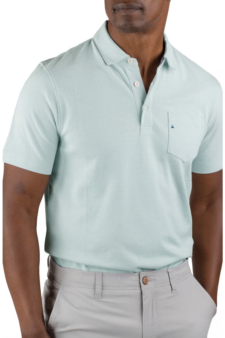 Performance Birdseye Piqué Polo Shirt, Main, color, CLEARWATER BIRDSEYE PIQUE