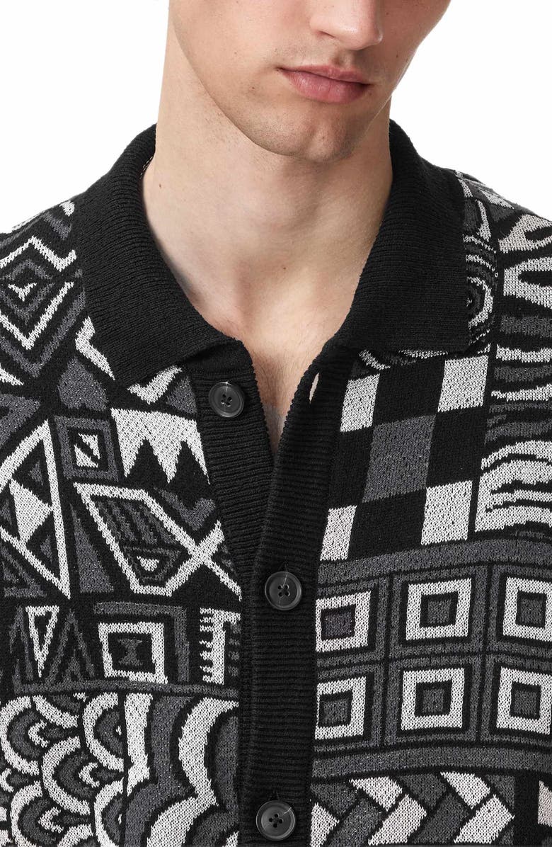 John Varvatos Simone Jacquard Cardigan, Alternate, color,