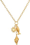Satya Jewelry Healing Light Ocean Charm Necklace