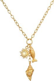 Satya Jewelry Healing Light Ocean Charm Necklace
