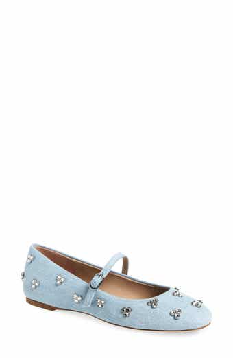 Stuart Weitzman Tammy Crystal Embellished Mary Jane Flat