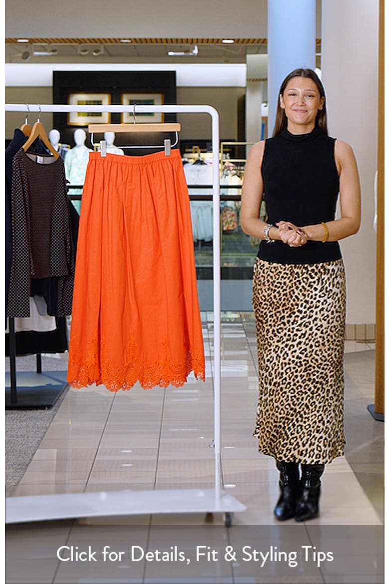 Lace Hem Maxi Skirt video